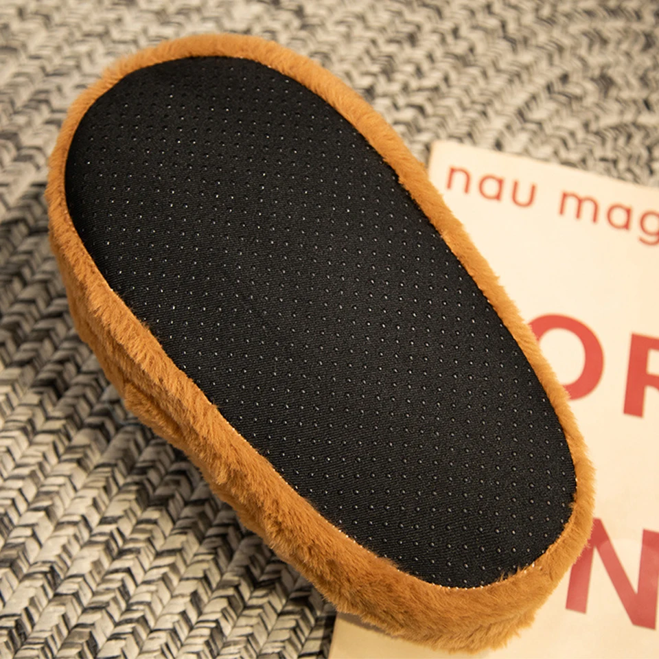 Cute Capybara Plush Slippers with Anti-Skid Sole