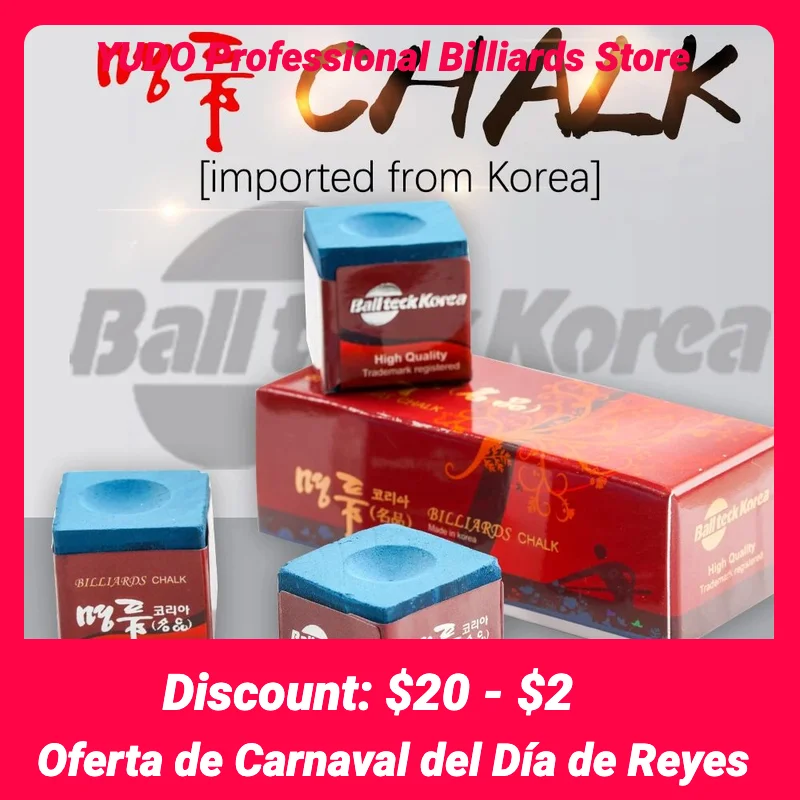 Korea Imported Billiard Chalk 3 Pcs/box Pool Chalk Professional Blue  Pool/Carom/Snooker Cue Stick Chalks Billiard Accessories - AliExpress