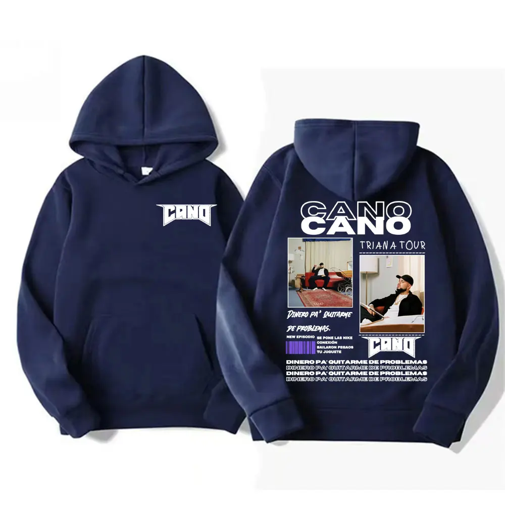 Rapper Cano Triana Tour Album 2025 Double Sided Sweatshirt Men Women Harajuku Vintage Casual Fleece Pullovers Hoodies Streetwear 2