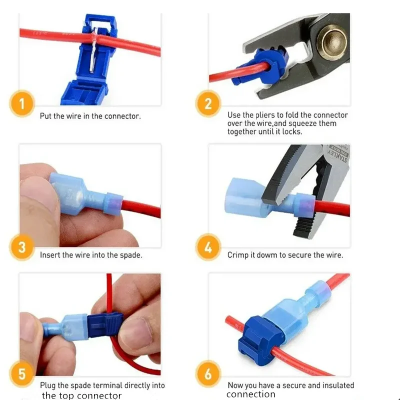 120/240 قطعة من موصلات الأسلاك الكهربائية المعزولة...