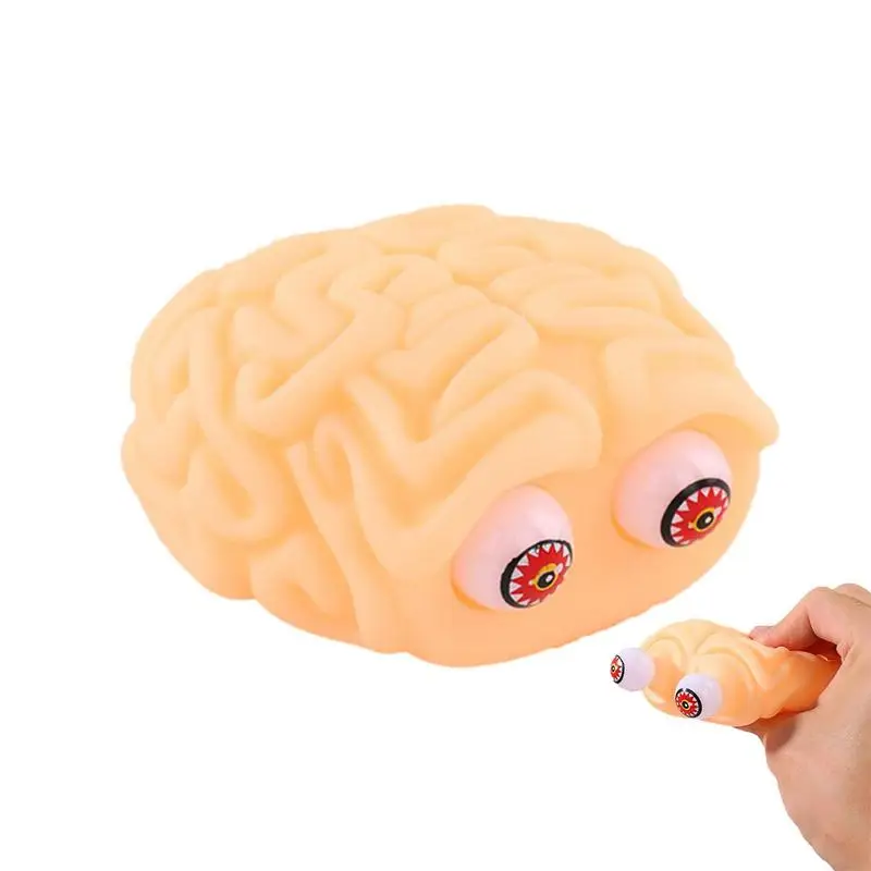 

Eye Popping Toy Brain Shape Toy With Popping Eyes Squeeze Eyes Bouncing Brain Toys Sensory Fidget Toys For Adults Children Kids