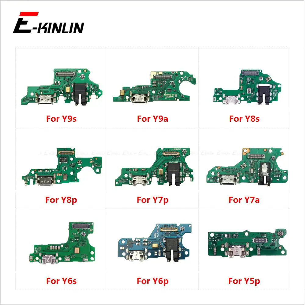 

USB Charging Charger Dock Port Board With Microphone Mic Flex Cable For HuaWei Y9a Y7a Y9s Y6s Y8p Y7p Y6p Y5p