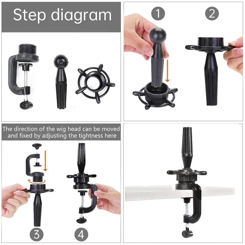 21-23 Inch Wig Head Cork Canvas Block Head for Making Wigs Mannequin Head With  Gift Pins