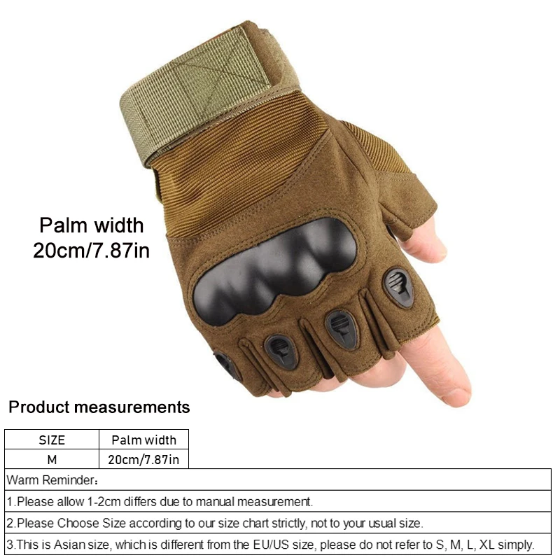 Tactical Gloves Outdoor Sport Half Finger Military Men Women Combat Shooting Hunting Fitness Fingerless