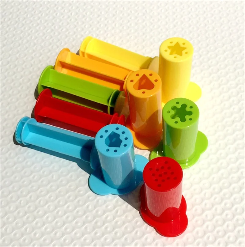 Color Clay DIY Toys For Children Squeeze Syringe Set Children's Parent-child Interaction Play House Color Play Dough Model Toys 5