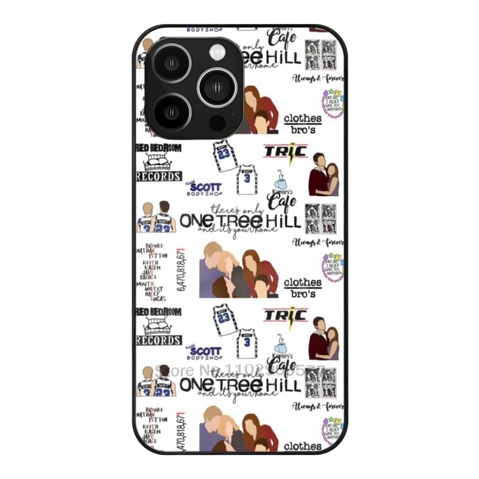 

One Tree Hill Glass Case For Iphone 15 14 11 12 13 Pro Max X Xs Xr 6S 7 8 Plus Soft Edge One Tree Hill Friends Love Music Fun