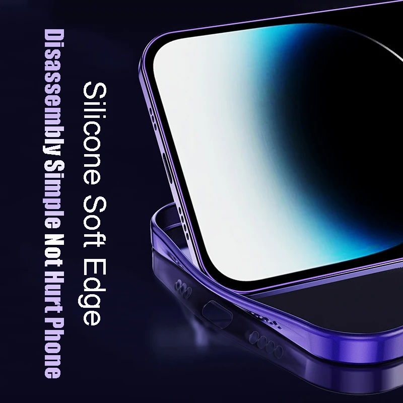 Premium Magsafe Magnetic Wireless Charging Case with Glass Lens Protection and Soft Matte Finish