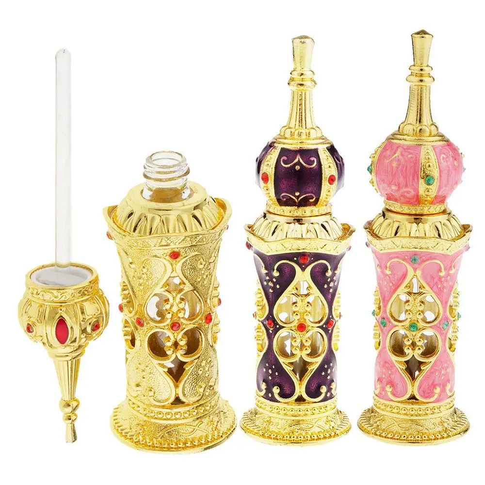 Middle East Style Decoration Gifts Dubai Style Refillable Bottles Cosmetic Container  Bottles Essential Oil Bottles