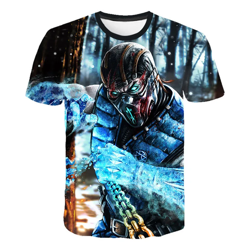 

Summer 3D Competitive Game Mortal Kombat T Shirt Men Women Popular T Shirt High Quality Soft Classic Harajuku Cool Game Tops