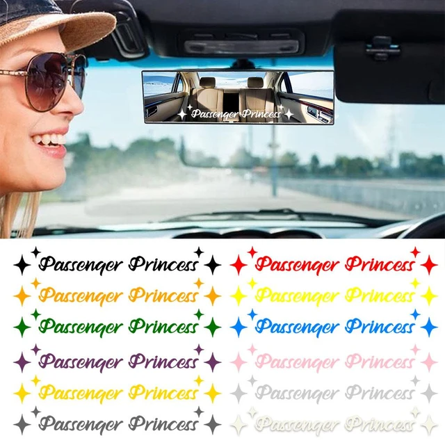 Passenger Princess Star Mirror Decal Sticker Rearview Mirror Car