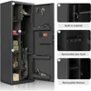 Gun Safe for Home Rifles and Shotgun, 8-12 Gun Cabinet for Rifles and Pistols,  Electronic Gun Cabinet with Removable Shelf 5