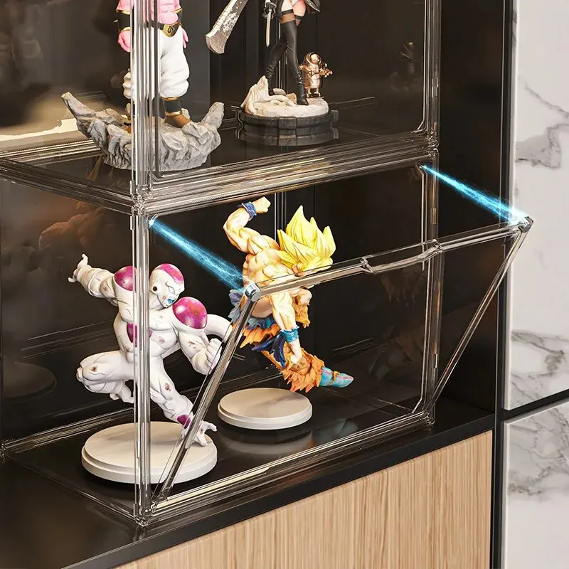 1/3PCS Handmade Blind Box Storage Display Rack Cartoon Animal Ornaments Transparent Display Box Bubble Transparent Box