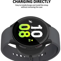 Pour Samsung Galaxy 4 5 6 7 44mm 40mm verre trempé + PC boîtier de montre de protection entièrement couvert, résistant aux chocs et aux rayures 5