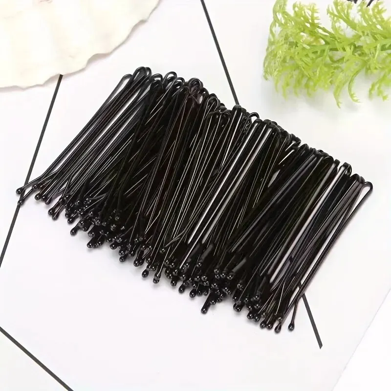 50 Schwarze Haarnadeln Aus Metall – Haarstyling-Clips Für Damen, 5,5 Cm