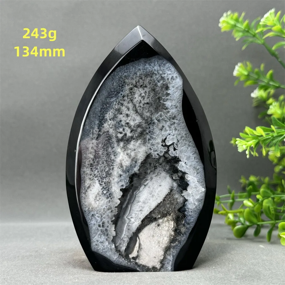 ナチュラルブラックオニキス,フリーフォームジオードトーチ,レイキ