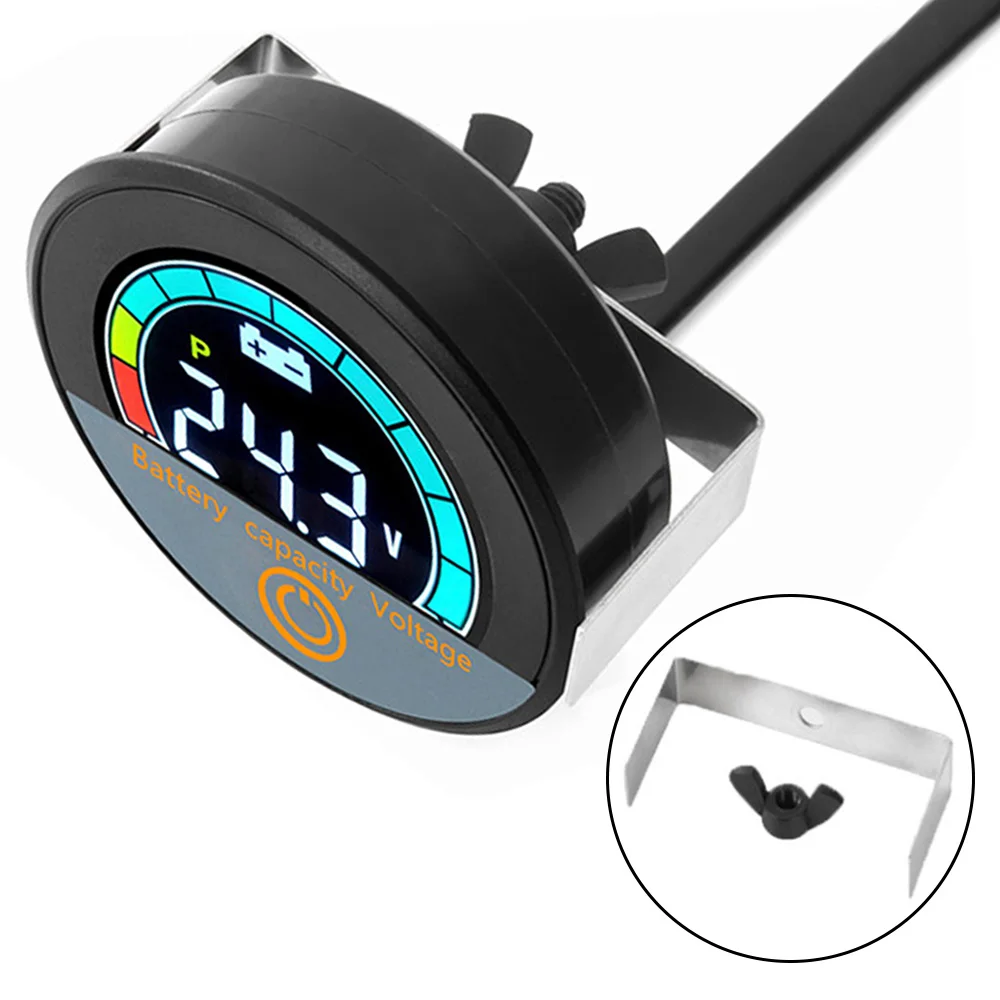 DC7-100V Electric Motorcycle Battery Level Voltmeter Embedded/handlebar Type Power Indicator Acid/lithium Battery Universal 4