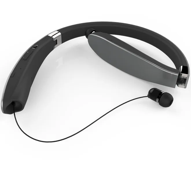 New Sweatproof Wireless Earphone Stereo NeckBand Foldable Headphones Bluetooth Retractable Earbuds For LG PK HBS900 HBS730