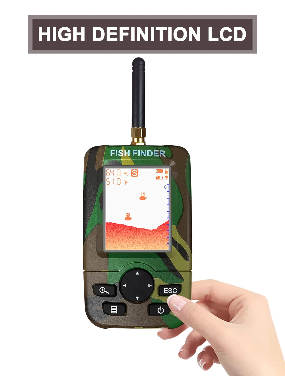 Sonar De Pêche Sans Fil Deeper Smart Start - Détecteur De Poissons Portable LCD