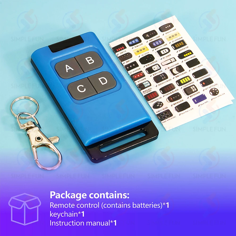Universal Multi-Frequency 8-Channel Remote Control Duplicator