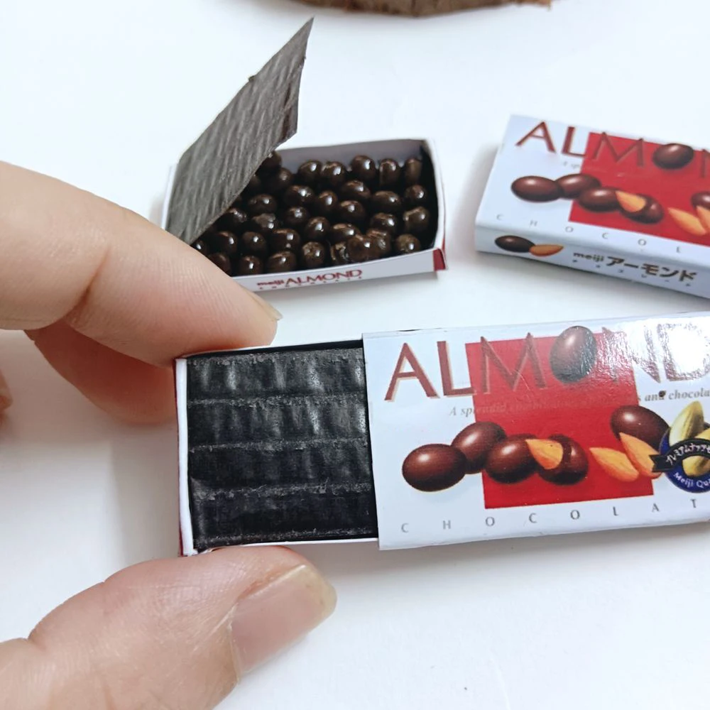 1 Box + Chocolate Balls 1/6 Scale Dollhouse Miniature Chocolate Bean for Blyth Barbies BJD OB11 Doll House Kitchen Play Toys 5