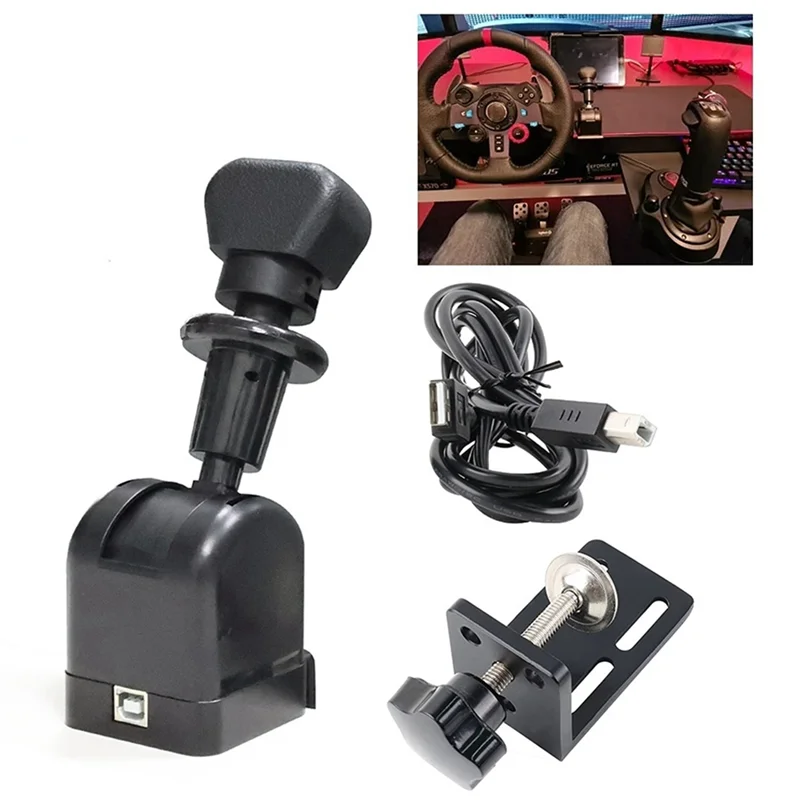 ETS2 유럽/미국 Simracing 게임용 독점 트럭 핸드 브레이크 블랙 게임 액세서리 Logitech G27 G29 G923 PC