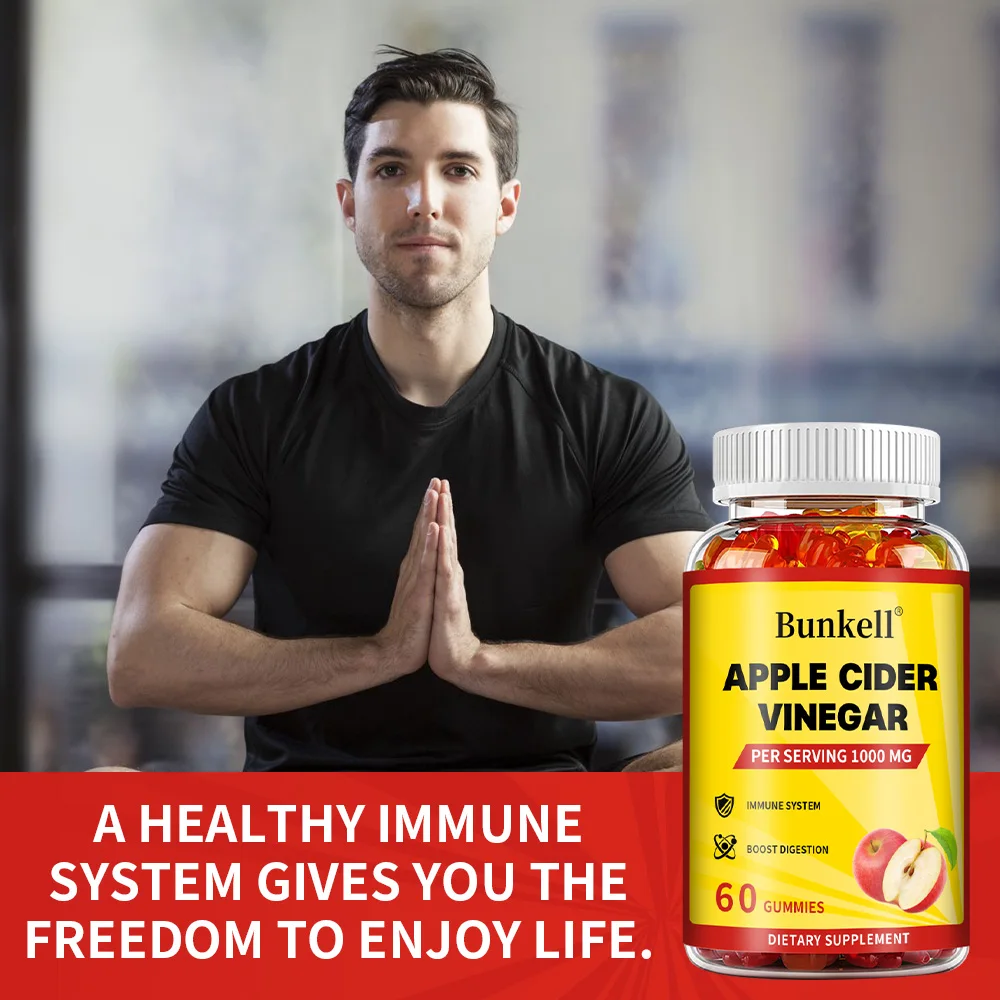 Apple Cider Vinegar Gummies ACV Advanced Formula Fat Burner Digestion & Immunity Apple Cider Vinegar Dietary Supplement