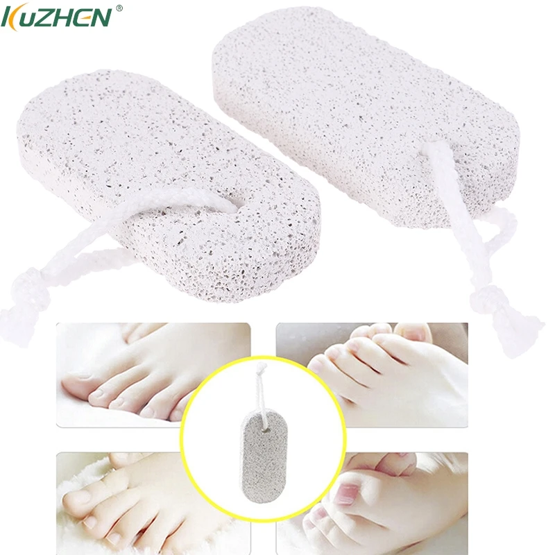 2PcsStrongSkinFootCleanScrubPumiceStoneHardSkinCallusRemover