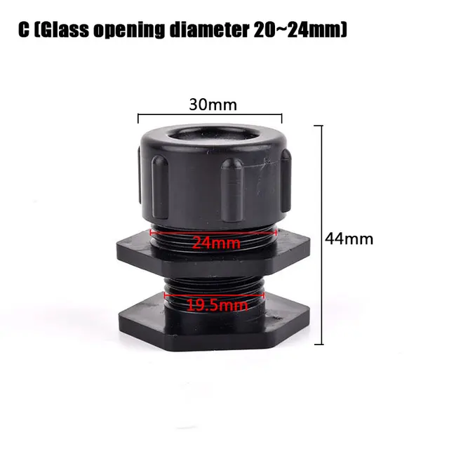 1Pc Aquarium Fish Tank Water Level Plug Manual Drain Connector Inlet ...
