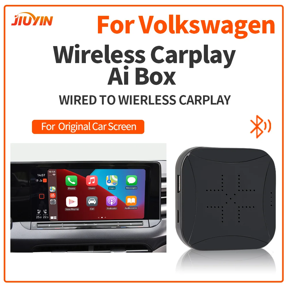 JIUYIN Wireless CarPlay Ai Box Adapter for VW Volkswagen Golf Tiguan Lamando Lavida Magotan Passat Phideon Polo Sagitar Phaeton |