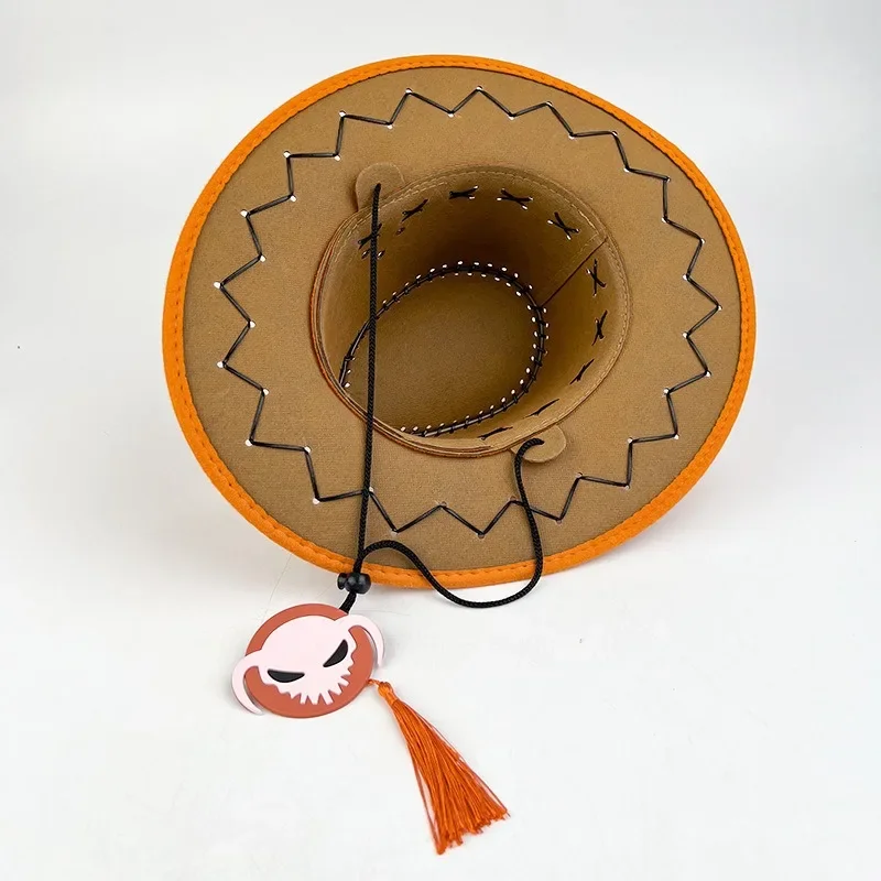 Brdwn Unisex Portgas D Ace Anime Cosplay Hüte Cowboykappe Weihnachtsgeschenk für Erwachsene – Detail 3