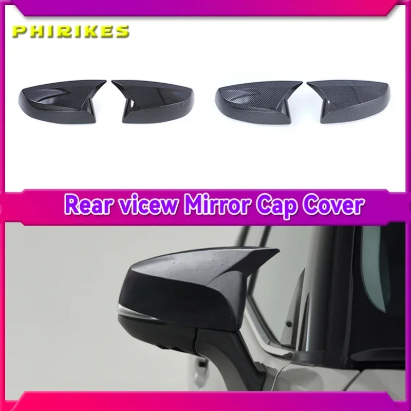 

carbon fiber car rearview cover trims chrome for toyota alphard vellfire sienna highlander rav4 harrier anh30 xu70 xl40 styling