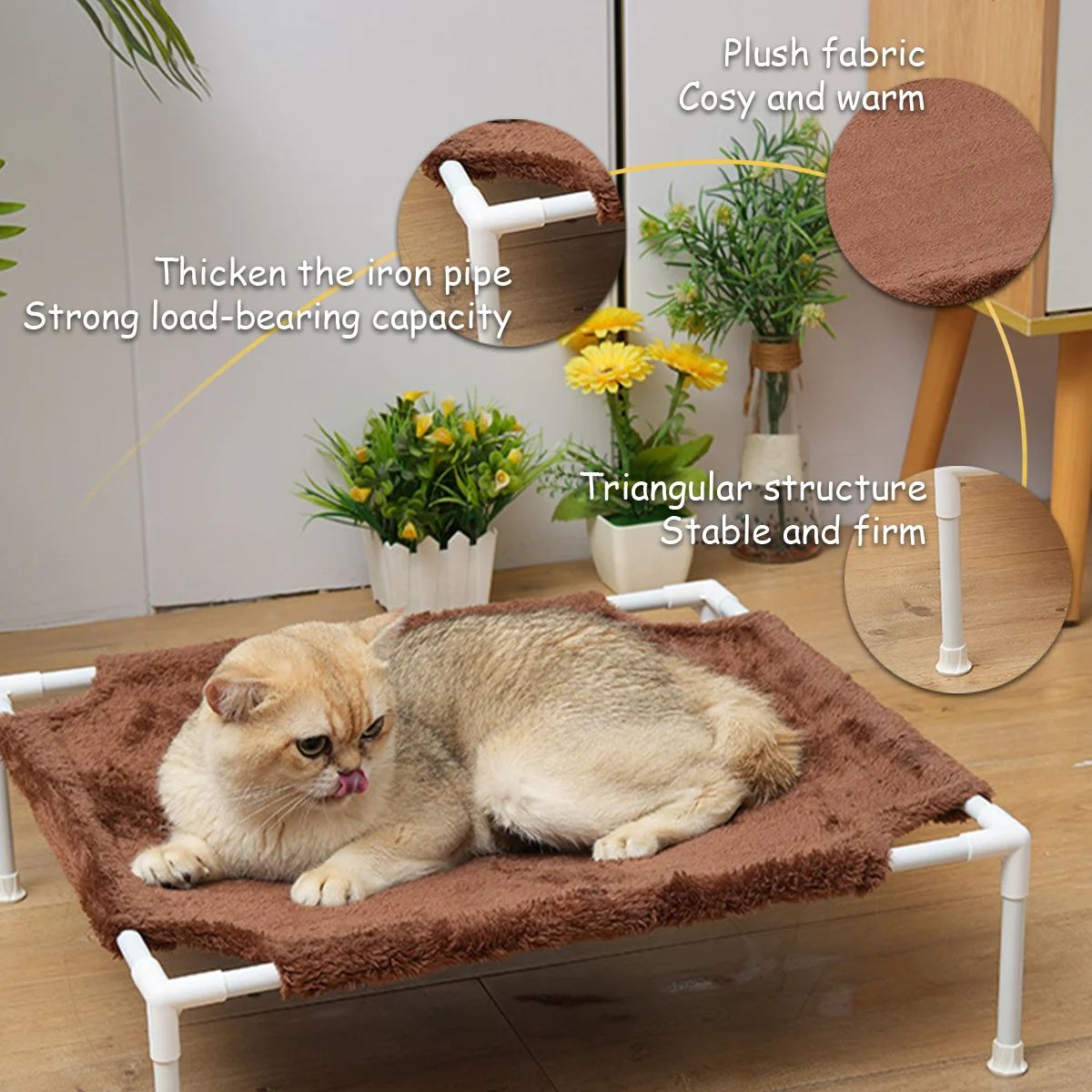 Pet Camping Cat Hammocks for Dogs Folding Puppy Camping Bed Cat House Portable Removable Washable Puppy Beds Dog Hammock for pet bed