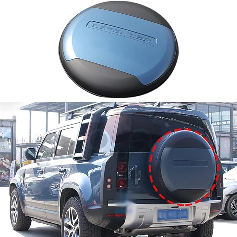 

Крышка запасной шины Portecor подходит для Land Rover Defender 90 110 2 Door 4 Door L851 L663 2020-2023 ABS Plastic Tasman Blue