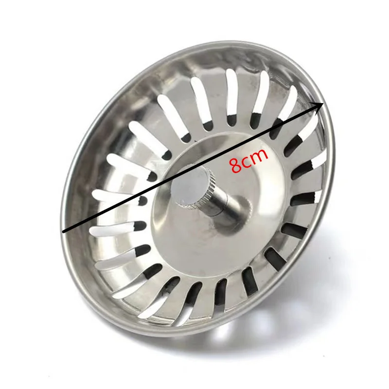 Stainless Steel Kitchen Sink Strainer Bathtub Hair Catcher Stopper Pool Bathroom Waste Sink Filter Plug Sink Accessories Tool 1