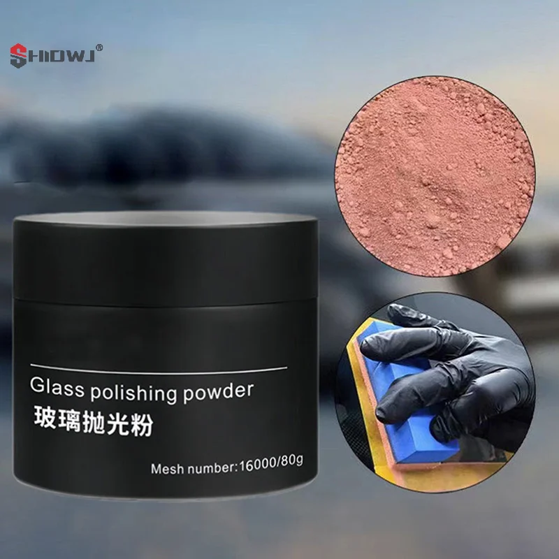 80g Glass Polish Cerium Oxide Powder Car Window Polishing Mirrors Powder Glass Remove Composite Rare Repair Tool