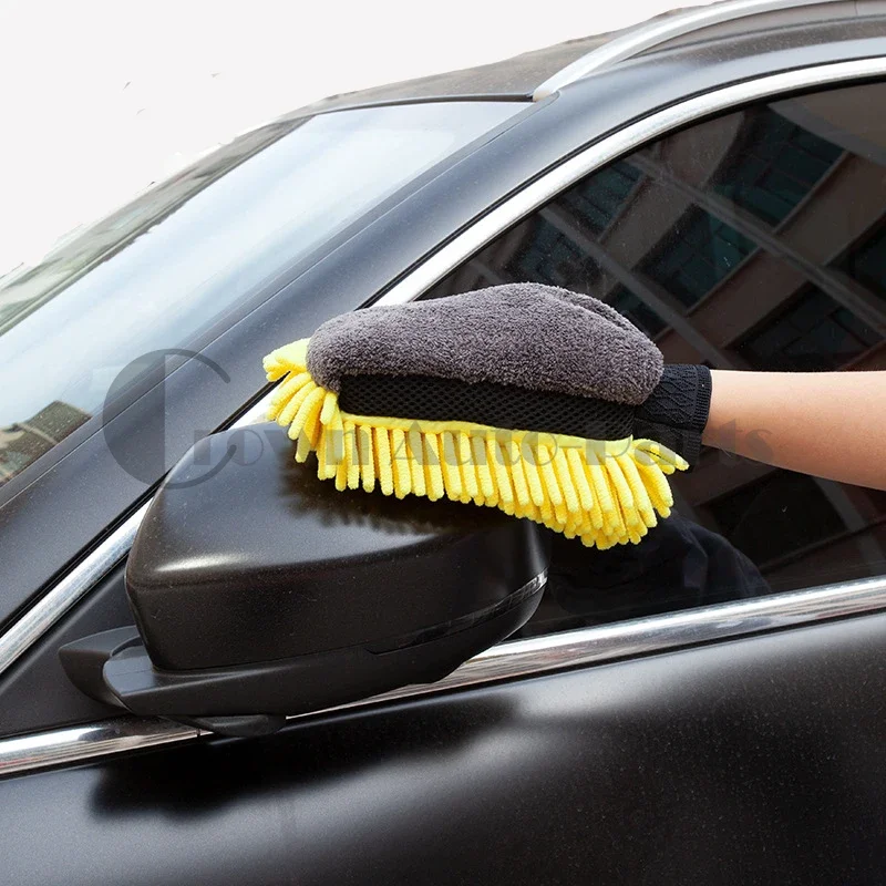 1/3/5pcsCar Wash Glove Coral Mitt Soft Anti-scratch for Car Wash Multifunction Thick Cleaning Glove Car Wax Detailing Brush