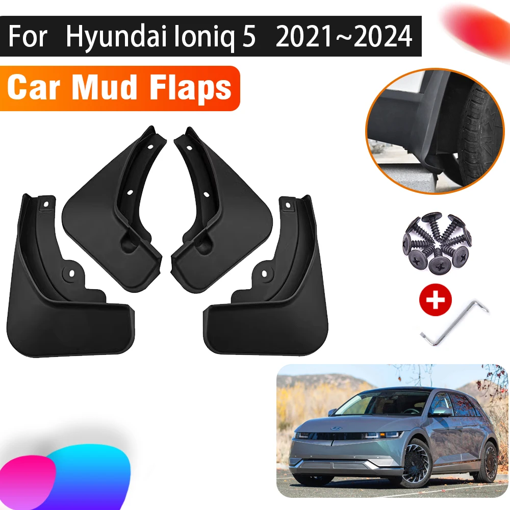 CarMudguardForHyundaiIoniq52021Auto2022202320244PCSMud