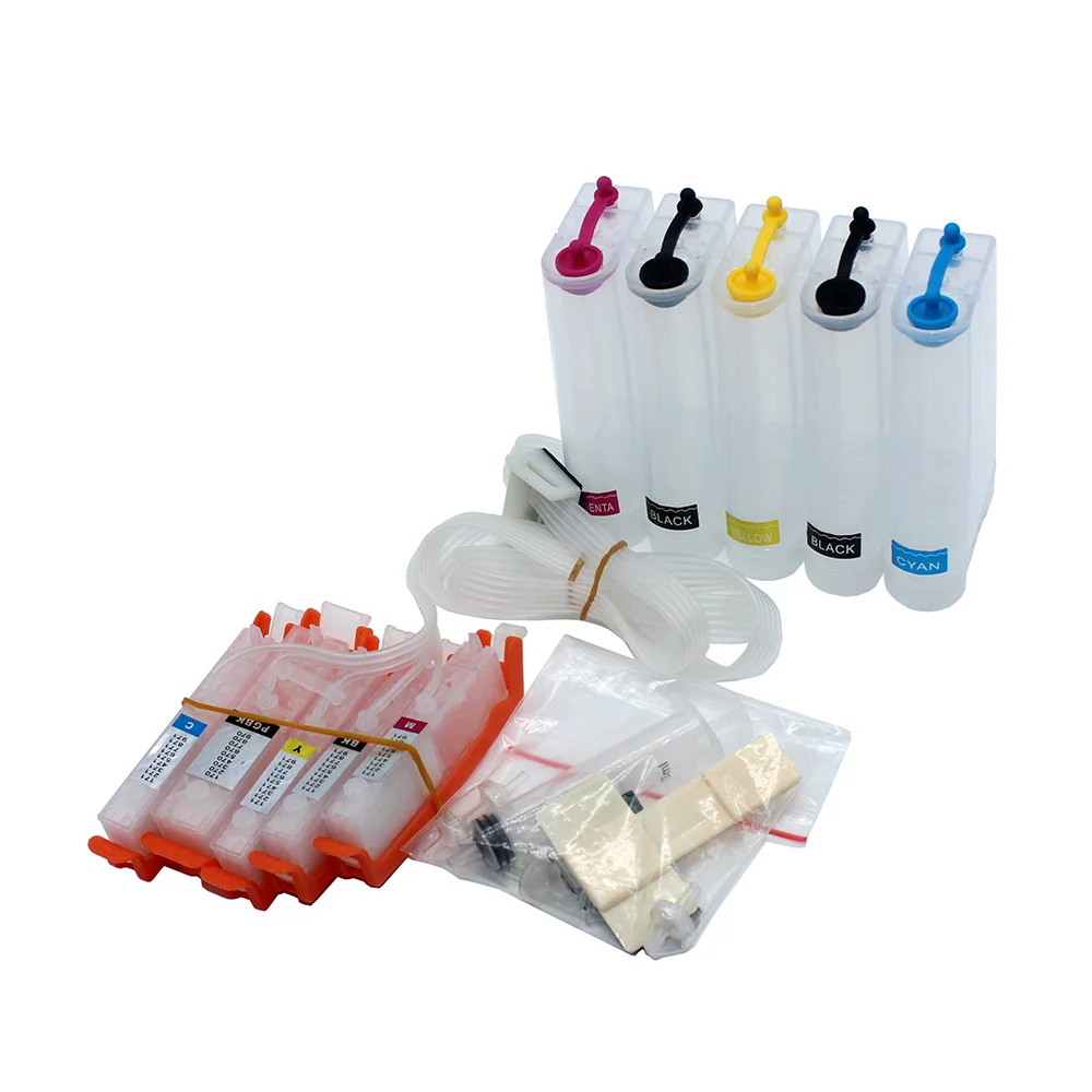 캐논 MG5440 MG6340 iP7240 MX924 MG5540 MG6440 MG7140 iP8740 iX6840 프린터용 PGI-450 CLI-451 시스 시스템, 칩 포함, 5 색