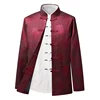 Tang Jacket for Elderly Men Father Long Sleeve Jacket Millennium Tang Suit Grandpa Birthday Country Birthday Coat 1