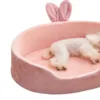 Pink Pet Bed Detachable Washable Dog Sleeping Bed Soft Comfortable Warm Cat Bed For Four Seasons 5
