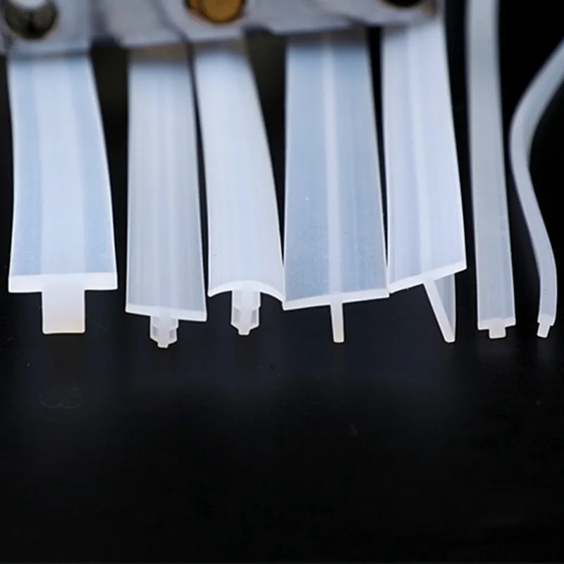 personalizado gap capa de borracha silicone tira vedacao barra calor prova dwaterproof agua resistir janela porta maquina selos translucido preto 04