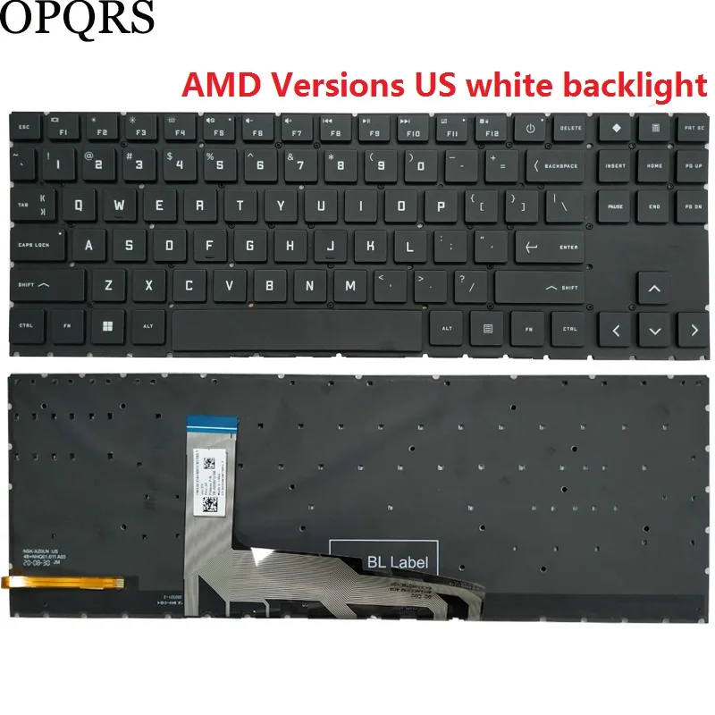 Eua Latina Espanhol Teclado Portátil para hp Omen 15-en 15-pt0xxx 15z-en 15-en0010ca 15-ek 16-b 16-c Tpn-q238 Q236 Q265 Q267 Novo - Imagem 4