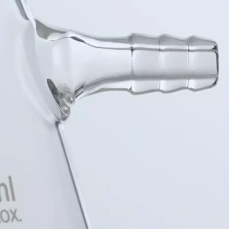 흡입 필터가 있는 유리 원추형 플라스크, 깍지 실험실 무광 마우스 필터 병, 50ml  2000ml, 1 개