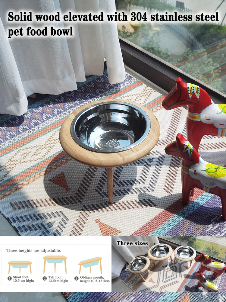 Great Dog Feeder Drinking Bowls for Dogs Cats-  Pet Food Bowl (D75)(2W4)(6W1)