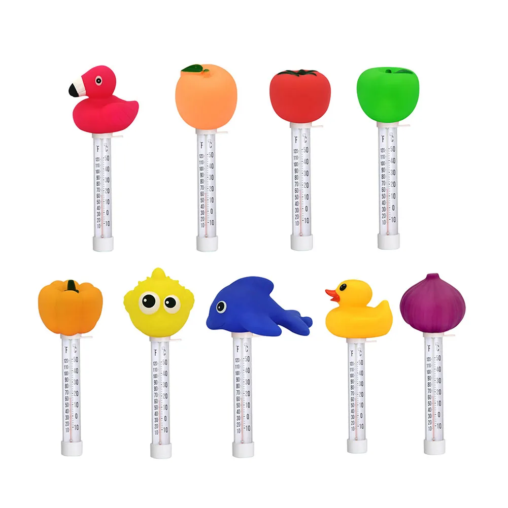 Cartoon Pattern Pool Water Temperature Meter Accurate Portable Water Temperature Measuring Meter Tool for Spa Fish Pond Aquarium 6