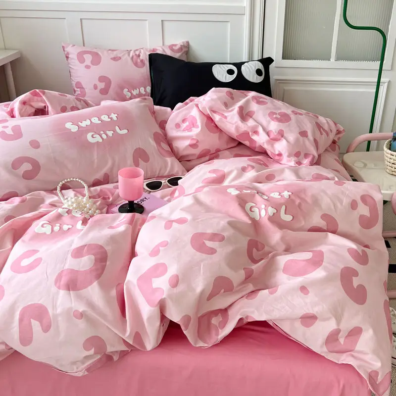 

Anime Set of Sheets and Covers...bedclothes Bed Sheets Set Duvet Cover Couple Double Bed Sheet Bedspread Comfort Sets