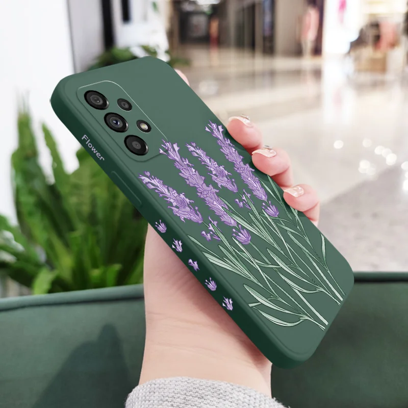Elegant Lavender Phone Case - Soft Protective Cover in Timeless Design