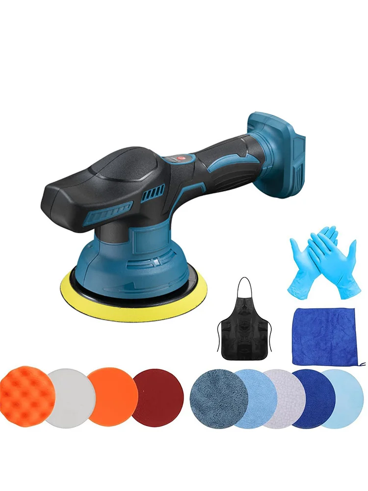 Cordless Car er Polisher For Makita/Dewalt (No Battery)8 Gears Adjustable Auto Electric Waxing Sanding Sealing Glaze Tool cordless car polisher