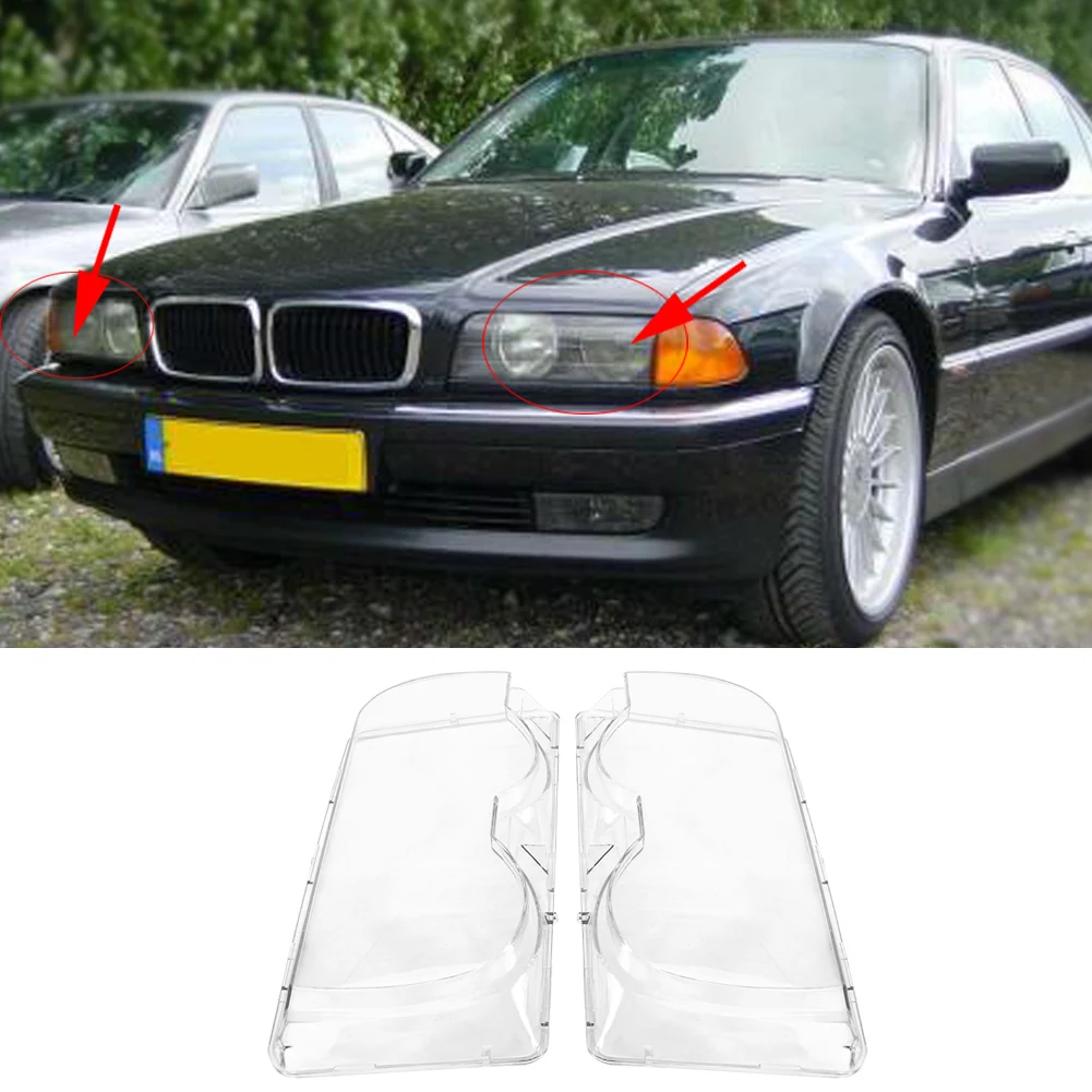 

1 Pair Of Headlamp Transparent Lampshade Auto Lamp Accessories For BMW E38 728i 730i 735i 740i 1999-2001