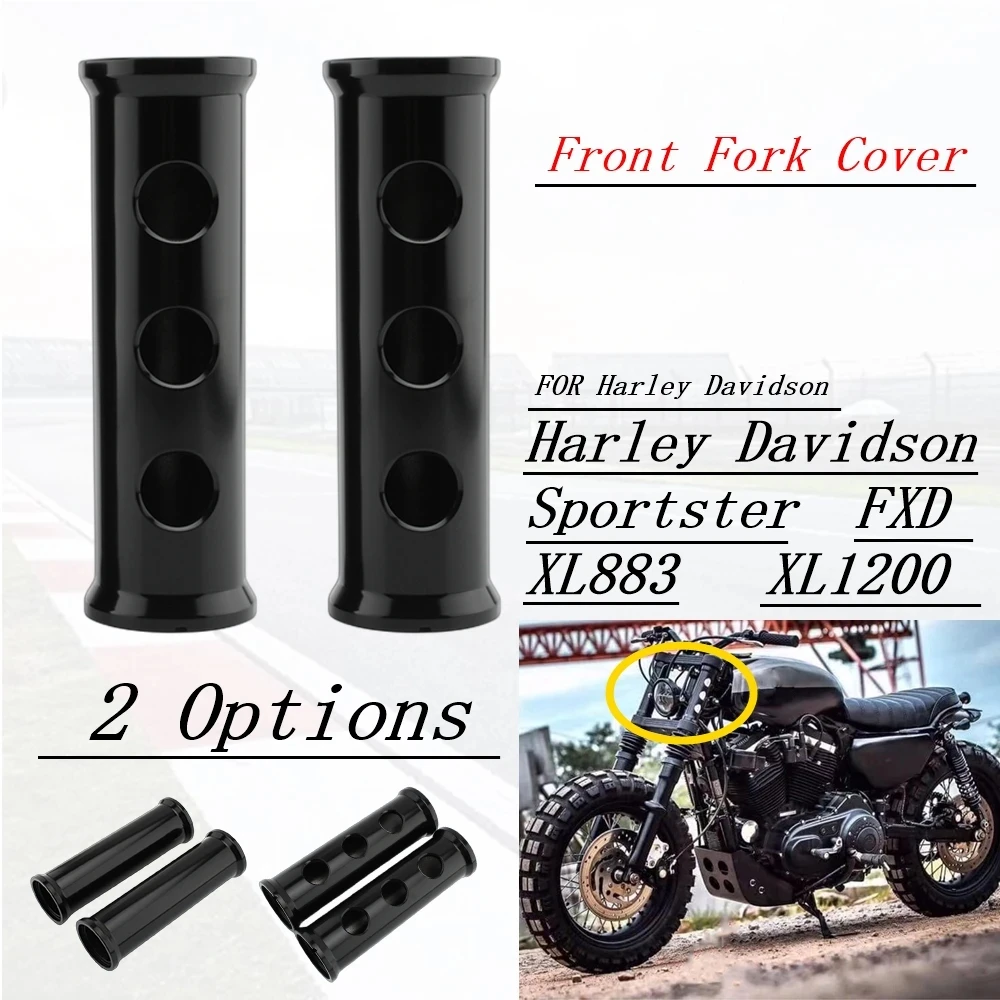

FOR Harley Davidson Sportster XL883 XL1200 FXD 39mm Aluminum Motorcycle Front Fork Cover Shock Absorber Boots X L 883 XL 1200